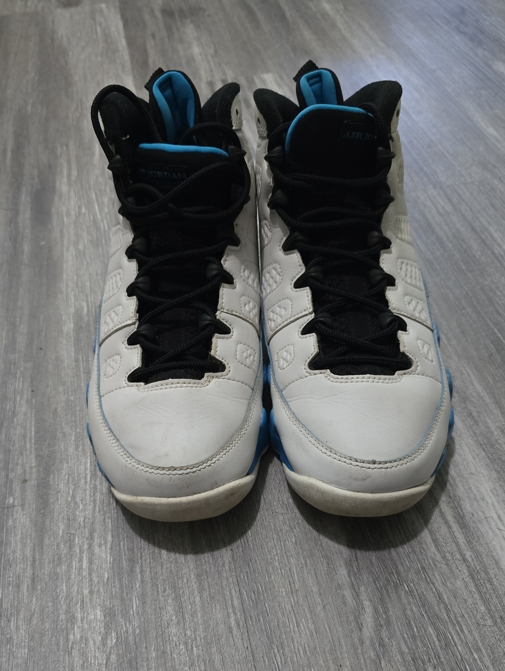 Jordan Kids White Black Blue Sneakers